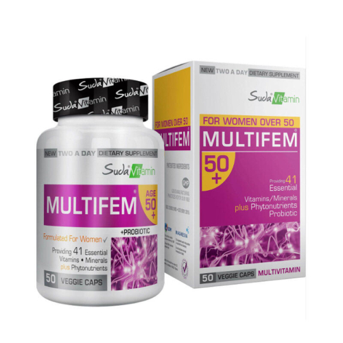 Suda Vitamin Multifem 50+ Womens Multivitamin 50 Bitkisel Kapsül - Suda Vitamin