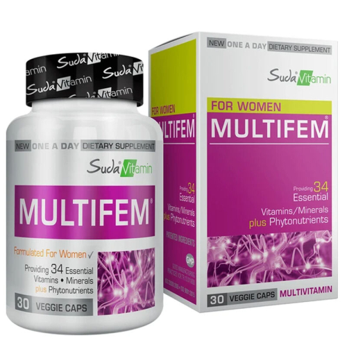 Suda Vitamin Multifem Womens Multivitamin 30 Bitkisel Kapsül - Suda Vitamin