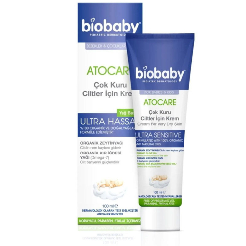 Biobaby Kuru ve Çok Kuru Ciltler İçin Krem 100 ml - Biobaby