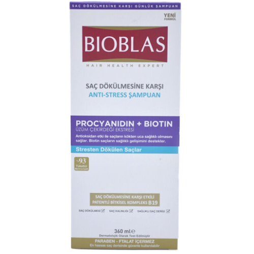 Bioblas Saç Dökülmesi Anti Stress Şampuan 360 ml - Bioblas