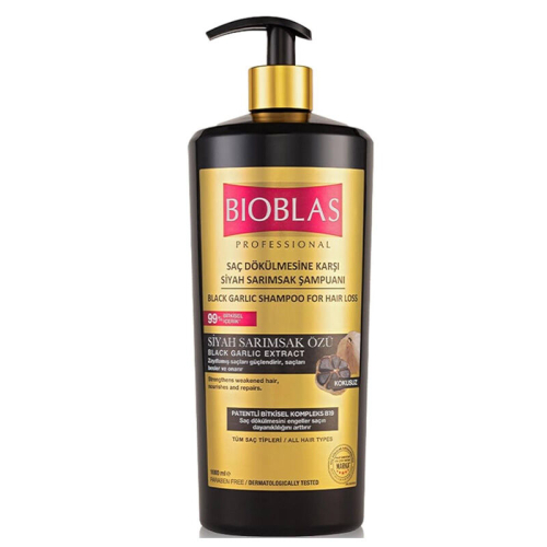 Bioblas Saç Dökülmesine Karşı Siyah Sarımsak Şampuanı 1000 ml - Bioblas