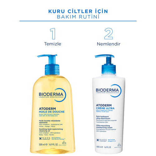 Bioderma Atoderm 24h Huile De Douche 1lt - 5