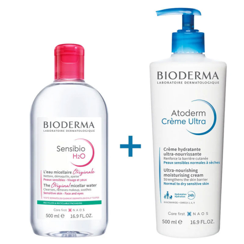 Bioderma Atoderm Creme Ultra 500ml+Sensibio H2O 500ml HEDİYE - 1