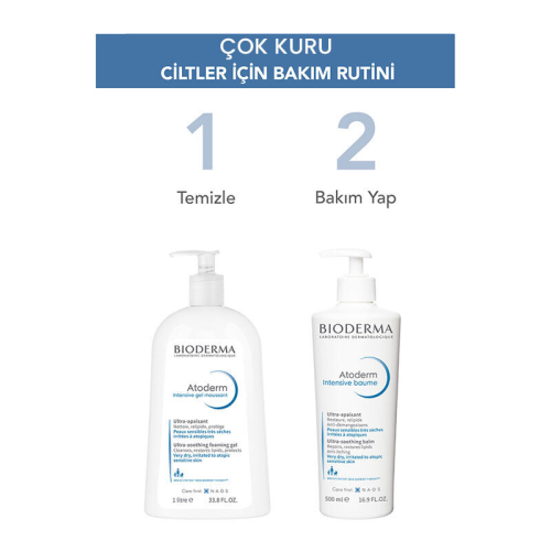 Bioderma Atoderm Intensive Foaming Gel 1 Litre - Yüz Yıkama Jeli - 8
