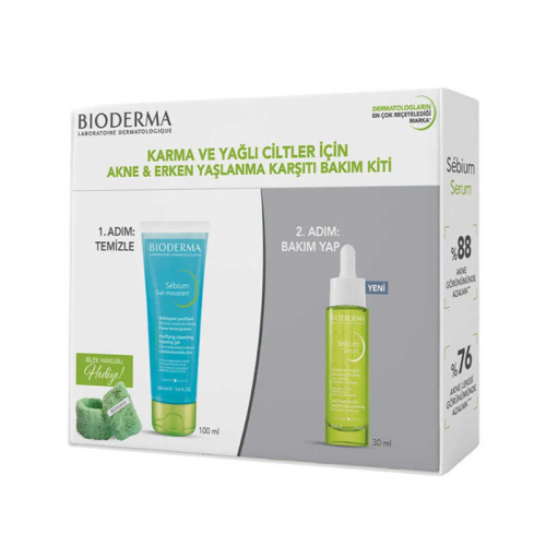 Bioderma Karma ve Yağlı Ciltlere Özel Erken Yaşlanma Karşıtı Bakım Kiti - 1