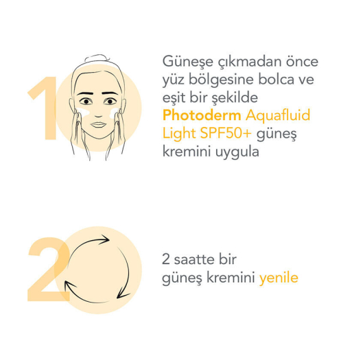 Bioderma Photoderm SPF 50+ Aquafluide Renkli Güneş Kremi 40 ml - Light - 4