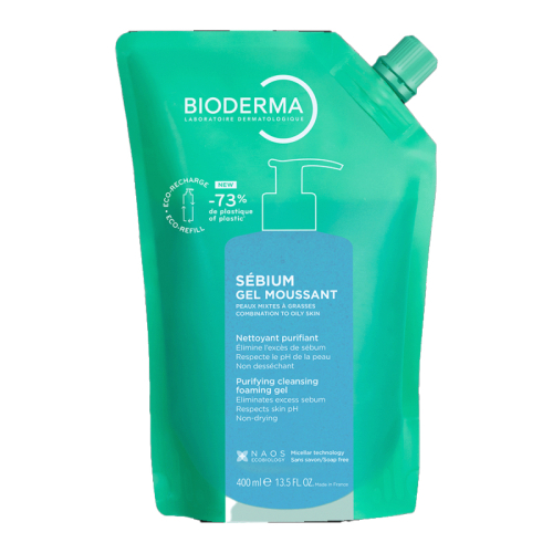 Bioderma Sebium Foaming Gel Refill 400 ml - Bioderma