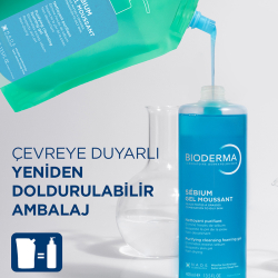 Bioderma Sebium Foaming Gel Refill 400 ml - 2