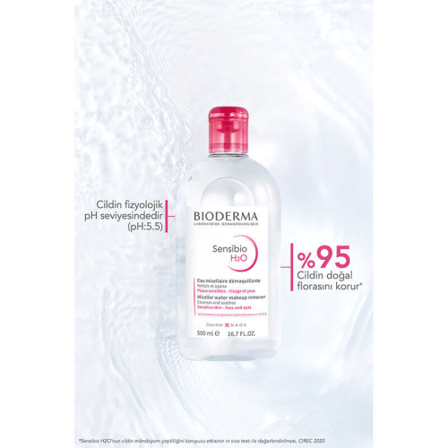 Bioderma Sensibio H2O Yüz ve Makyaj Temizleme Suyu 100 ml - 3