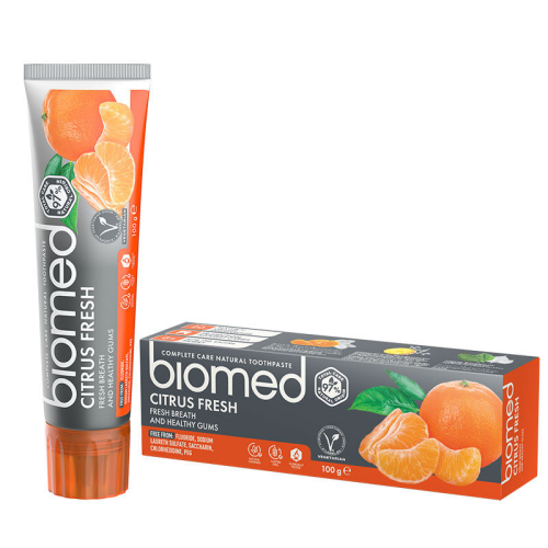 Biomed Citrus Fresh Tam Bakım Sağlayan Doğal Diş Macunu 100 gr - Biomed