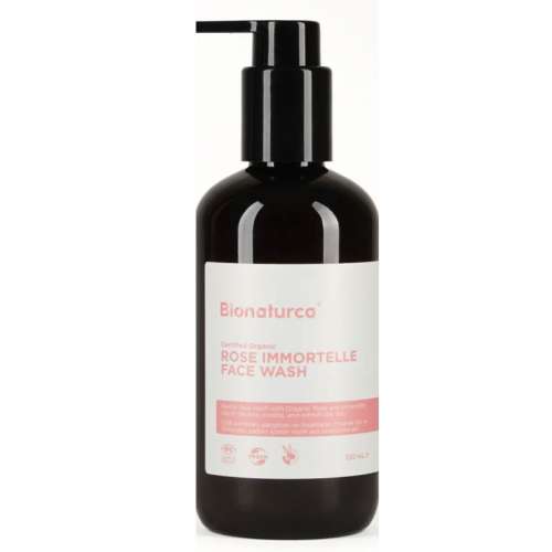 Bionaturca Organik Sertifikalı Gül ve Ölmezçiçek Canlandırıcı Yüz Temizleme Jeli 250 ml - Bionaturca