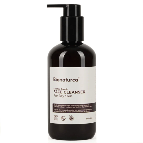 Bionaturca Organik Sertifikalı Kuru Ciltler İçin Yüz Temizleme Jeli 250 ml - Bionaturca