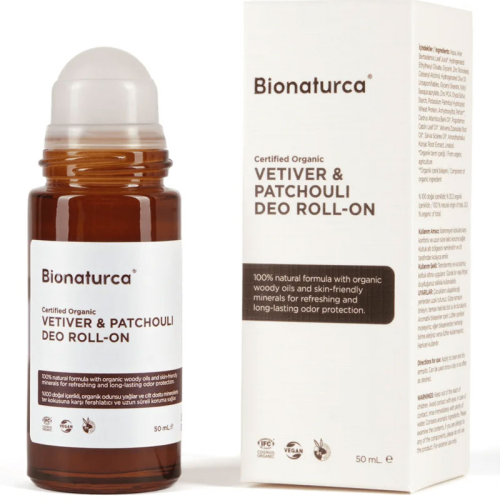 Bionaturca Organik Sertifikalı Vetiver ve Paçuli Deo Roll-On 50 ml - 2