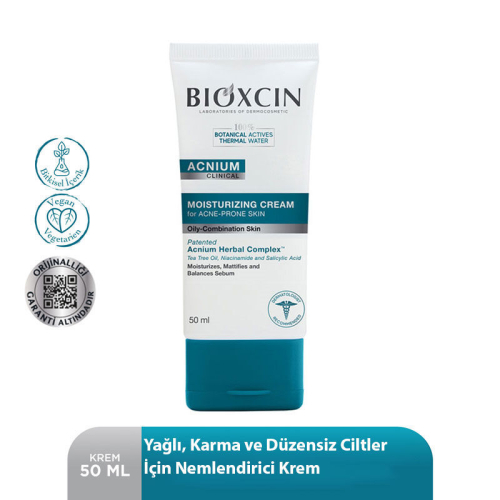 Bioxcin Acnium Sebum Dengeleyici Nemlendirici Krem 50 ml - 6