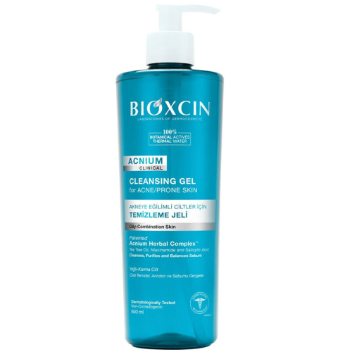 Bioxcin Acnium Sebum Dengeleyici Yüz Yıkama Jeli 500 ml - 1
