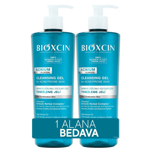 Bioxcin Acnium Sebum Dengeleyici Yüz Yıkama Jeli 1 ALANA 1 BEDAVA - 1