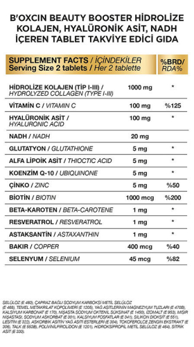Bioxcin Beauty Booster Kolajen NADH++CoQ10 60 Tablet - 4