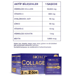 Bioxcin Beauty Collagen 90 Saşe - 3 AL 2 ÖDE - 3