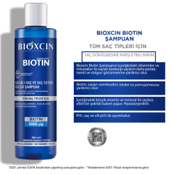 Bioxcin Biotin 5000 mg Çinko 15 mg ALANA Biotin Şampuan 300 ml HEDİYE - 2