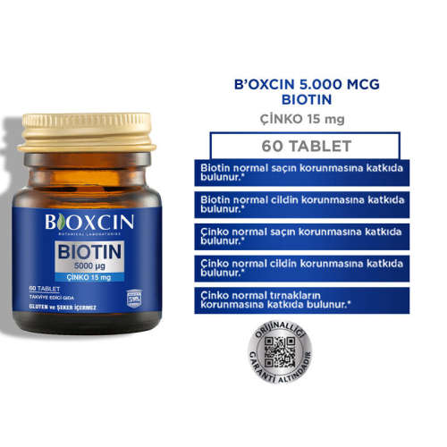 Bioxcin Biotin 5000 mg Çinko 15 mg ALANA Biotin Şampuan 300 ml HEDİYE - 4