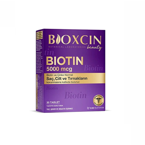 Bioxcin Biotin 5000 mcg Takviye Edici Gıda 30 Tablet - Bioxcin