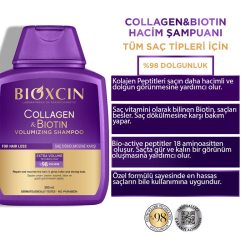 Bioxcin Collagen Biotin Saç Dökülmesine Karşı Şampuan 300 ml - 3