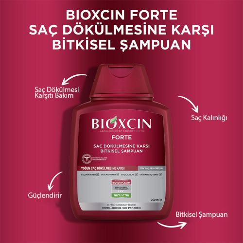 Bioxcin Forte Saç Dökülmesine Karşı Bakım Şampuanı 300 ml - 3 AL 2 ÖDE - 6