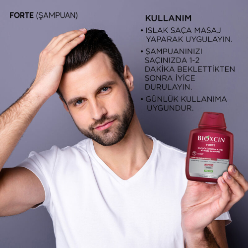 Bioxcin Forte Saç Dökülmesine Karşı Bakım Şampuanı 300 ml - 3 AL 2 ÖDE - 8