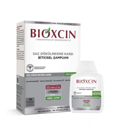 Bioxcin Genesis Saç Dökülmesine Karşı Şampuan 300 ml (Yağlı Saçlar) +100 ml Hediye - 1