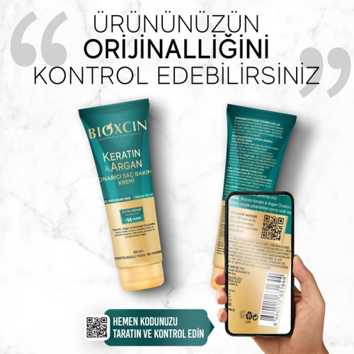 Bioxcin Keratin ve Argan Bariyer Onarıcı Saç Bakım Kremi 250 ml - 7