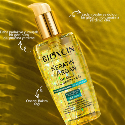 Bioxcin Keratin ve Argan Saç Bakım Yağı 150 ml - 4