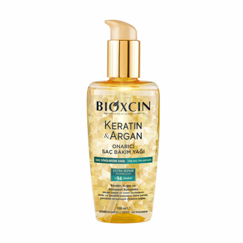 Bioxcin Keratin ve Argan Onarıcı Saç Bakım Yağı 150 ml - Bioxcin