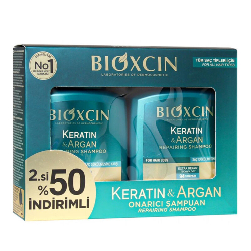 Bioxcin Keratin ve Argan Şampuanı 2x300 ml - Bioxcin