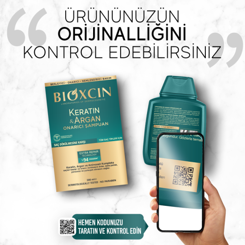 Bioxcin Keratin ve Argan Bariyer Onarıcı Şampuan 300 ml - 9