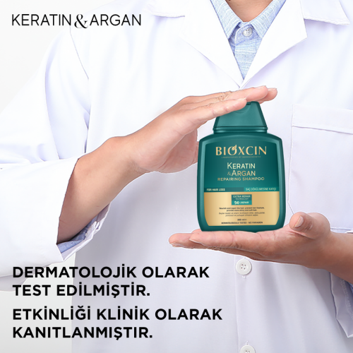 Bioxcin Keratin ve Argan Bariyer Onarıcı Şampuan 300 ml - 8