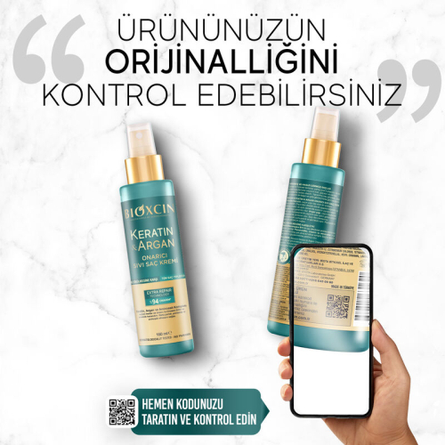 Bioxcin Keratin ve Argan Sıvı Saç Kremi 150 ml - 8