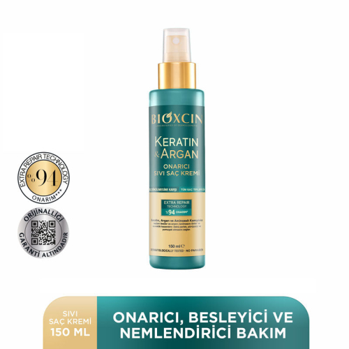 Bioxcin Keratin ve Argan Sıvı Saç Kremi 200 ml - 8