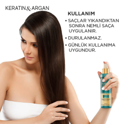 Bioxcin Keratin ve Argan Sıvı Saç Kremi 200 ml - 10