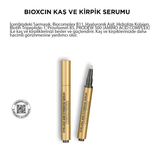 Bioxcin Kolajen ve Hyaluronik Asit İçerikli Kaş ve Kirpik Serumu 3 ml - 5