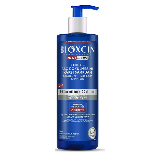 Bioxcin Men Sport Kepek ve Saç Dökülmesine Karşı Şampuan 500 ml - 1
