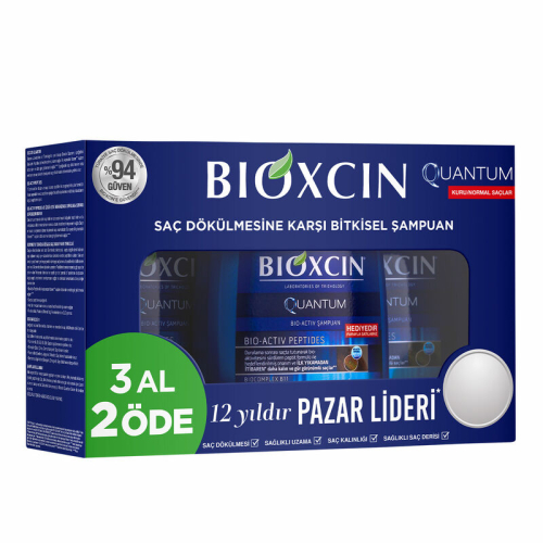 Bioxcin Quantum Şampuan 3al 2öde (Kuru-Normal Saçlar) - Bioxcin