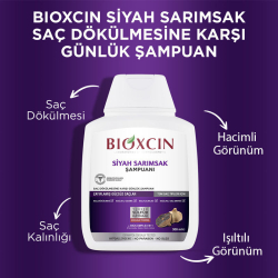 Bioxcin Saç Dökülmesine Karşı Siyah Sarımsak Şampuanı 300 ml | 3 al 2 öde - 5