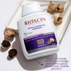 Bioxcin Saç Dökülmesine Karşı Siyah Sarımsak Şampuanı 300 ml - 4