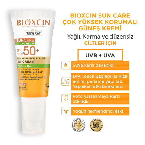 Bioxcin Sun Care Düzensiz Ciltler için Spf 50 Güneş Kremi 50 ml - 5