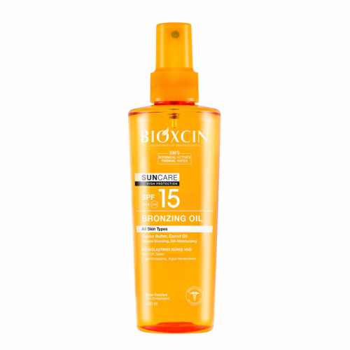 Bioxcin Sun Care Tüm Ciltler için Bronzlaştırıcı Yağ SPF 15 200 ml - Bioxcin