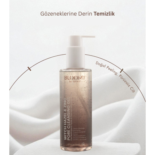Bloomy By Nature Cadı Fındığı ve Çinko Gözenek Temizleyici Yıkama Jeli 200 ml - 3