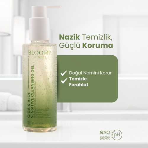 Bloomy By Nature Cica ve Aloe Hassas Temizleme Jeli 200 ml - 4