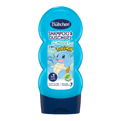 Bübchen Çocuk Şampuan ve Duş Jeli 2 in 1 Pokemon Schiggy 230 ml - Bübchen