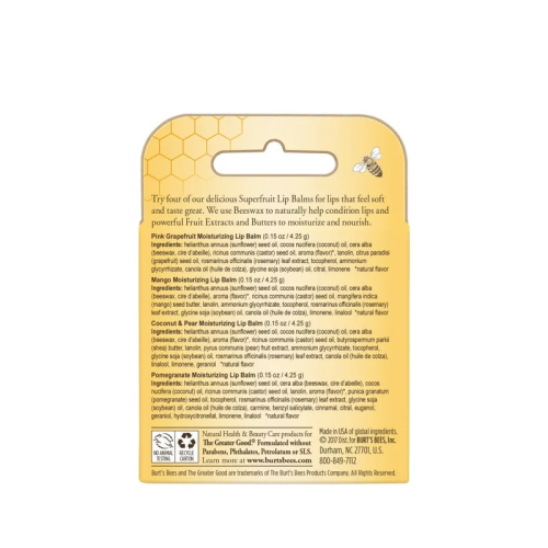 Burts Bees 4 Lip Balms 4.25 gr - 3
