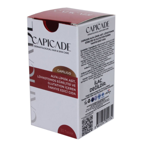 Capicade Capiligo Alfa Lipoik Asit İçeren Takviye Edici Gıda 30 Tablet - 2